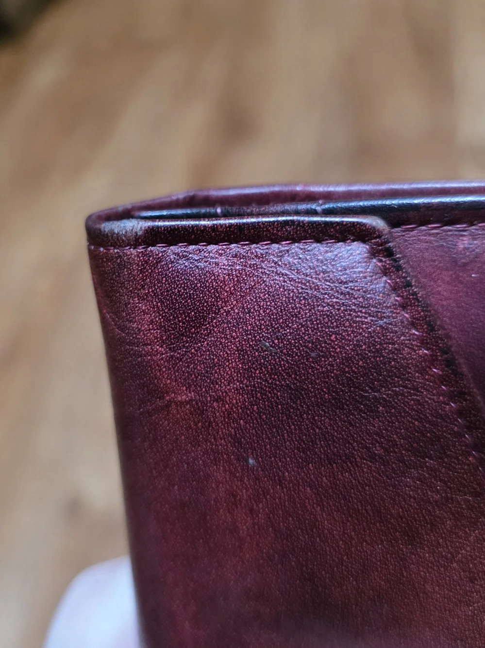 Vintage Rolfs Burgundy Red Cowhide Leather Wallet
